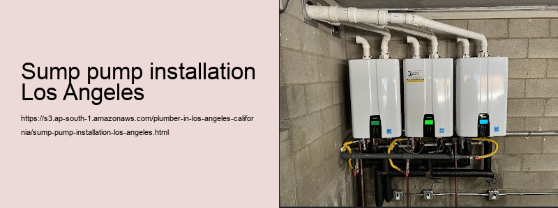 sump pump installation Los Angeles