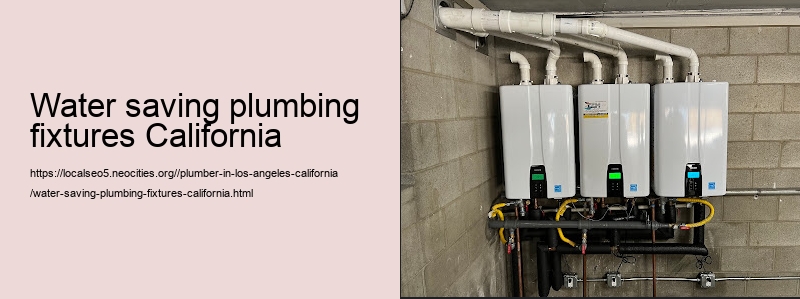 water saving plumbing fixtures California